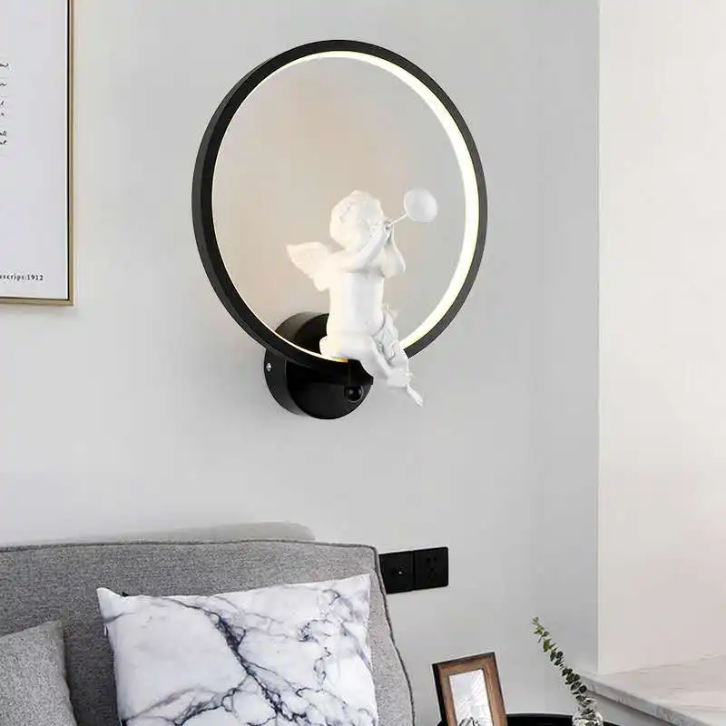 Baby Nursery Wall Lights - İskandinav Sıcak Melek Duvar Lambası Modern