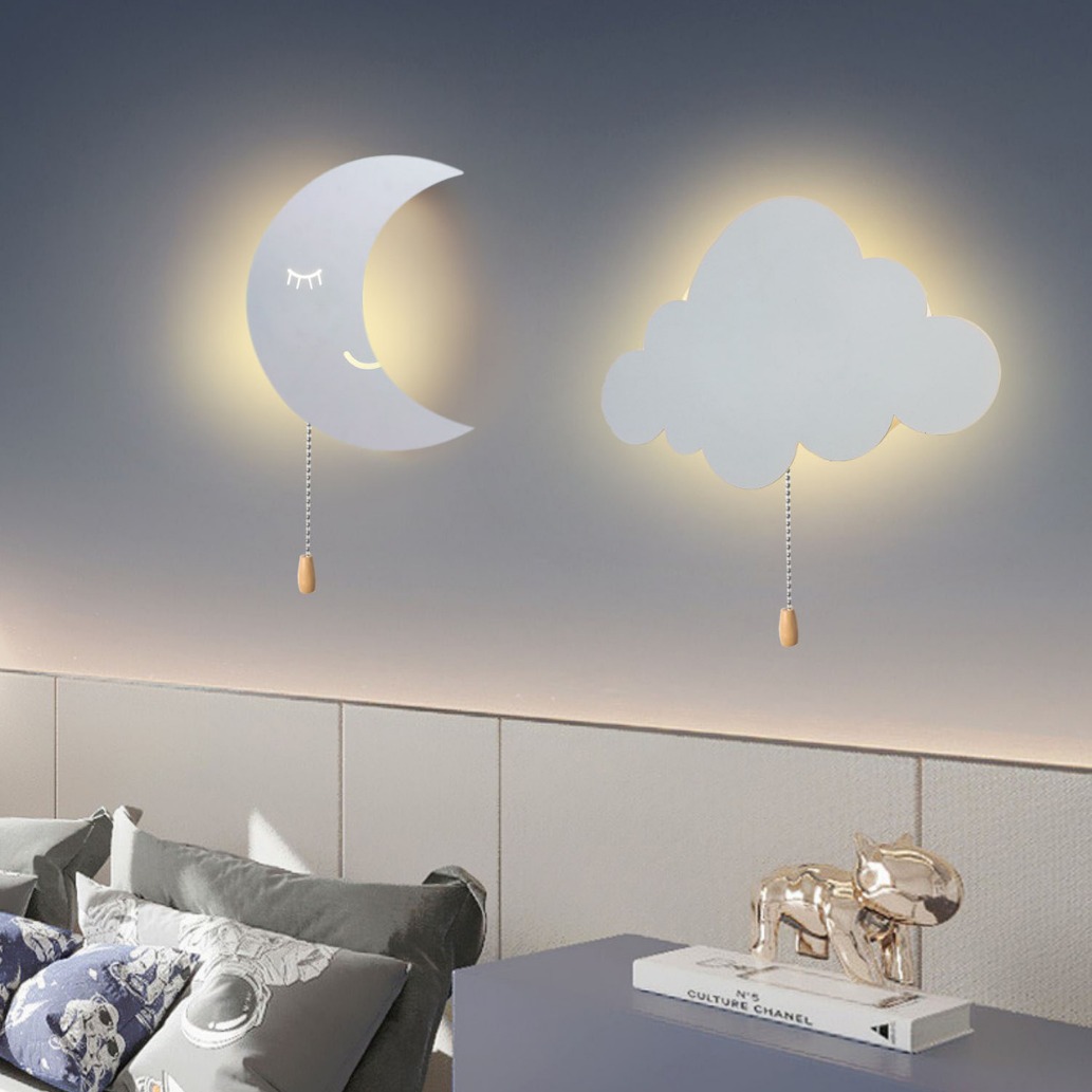 Baby Nursery Wall Lights - USB Bağlantı Noktası Şarj AA Pil