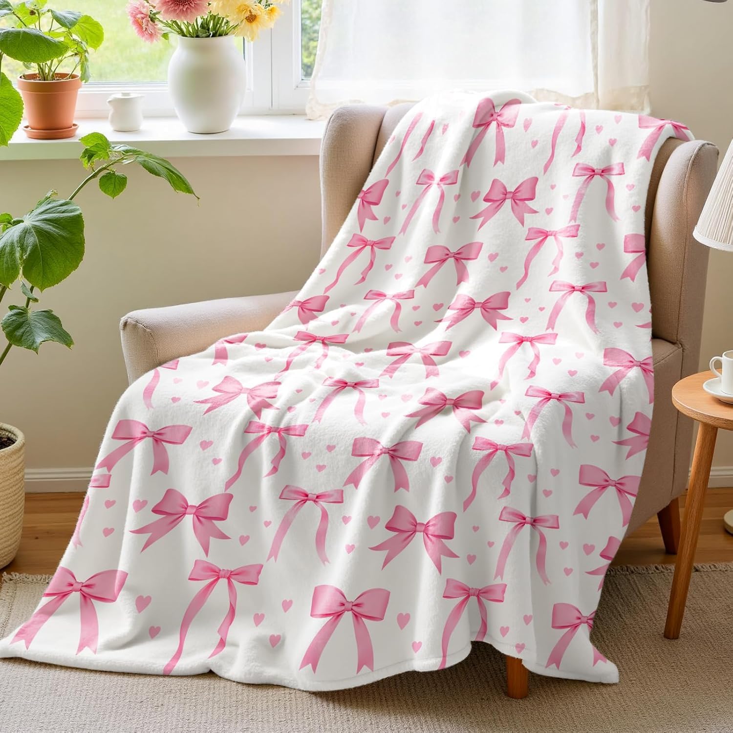 VIKAMA Pembe Fiyonklu Battaniy - Baby Nursery Decor Girl incelemesi ve fiyatı